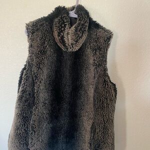 Others Follow Brown Fuzzy Vest